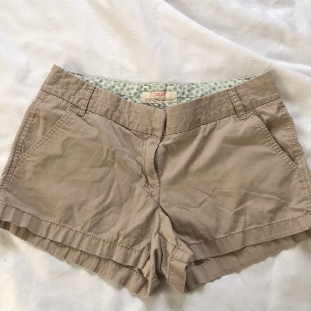 Tan jcrew Chino shorts